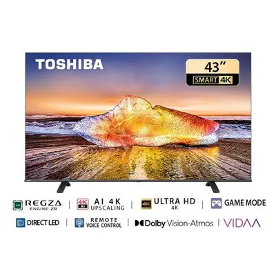 TOSHIBAทีวี E330 สมาร์ททีวี 43-65 นิ้ว 4K UHD LED ปี 2023