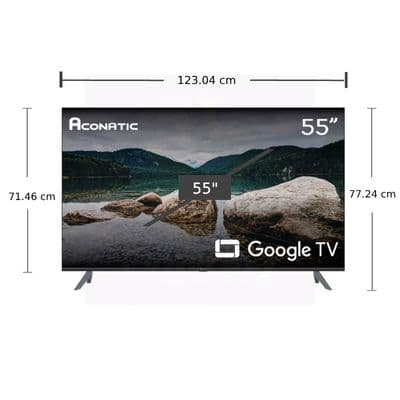ACONATIC TV Google TV 55 Inch 4K UHD LED 55US700AN 2023