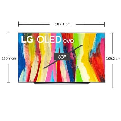 LG TV OLED evo 83C2 (83", 4K, Smart, 2022) OLED83C2PSA.ATM