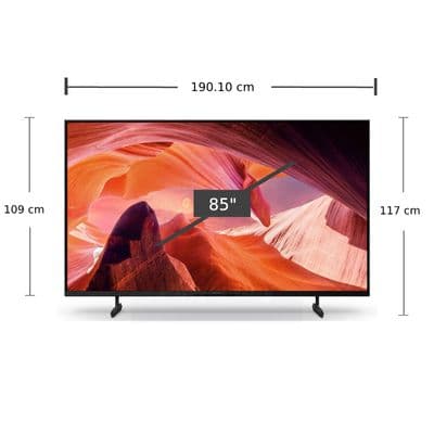 SONY TV X80L Series UHD LED (85", 4K, Google TV, 2023) KD-85X80L