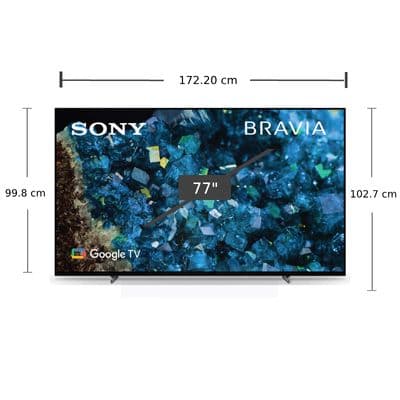 SONY TV A80L Series UHD OLED (77", 4K, Google TV, 2023) XR-77A80L