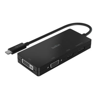 BELKIN อะแดปเตอร์มัลติพอร์ต USB-C (สีดำ) รุ่น AVC003BTBK