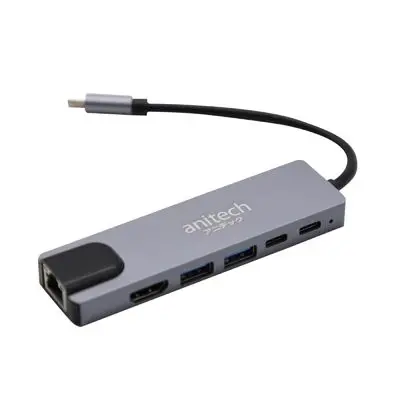 ANITECH USB Hub (สีเงิน) รุ่น RA502