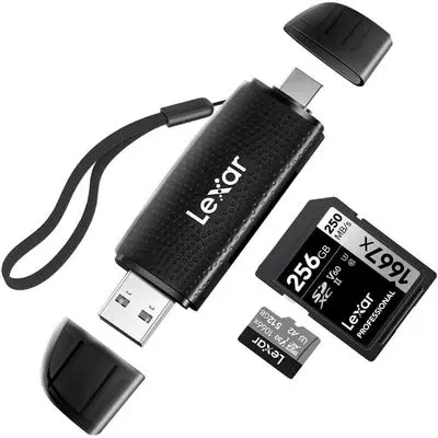 LEXAR Dual-Slot USB-A/C การ์ดรีดเดอร์ รุ่น LRW310U