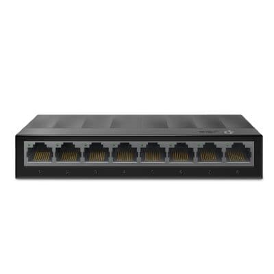 TP-LINK Ethernet สวิตซ์แบบตั้งโต๊ะ (8 พอร์ต, 10/100/1000Mbps) รุ่น LS1008G