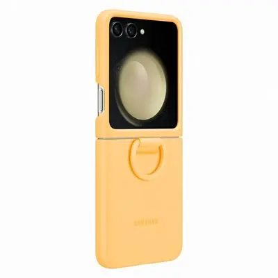 SAMSUNG Silicone Case with Ring For Galaxy Z Flip5 (Apricot) EF-PF731TOEGWW
