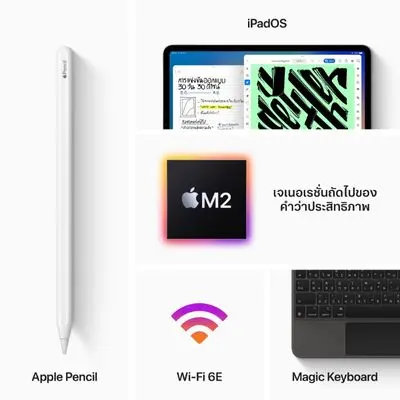 APPLE iPad Pro 2022 Wi-Fi (12.9", 1TB, Silver)
