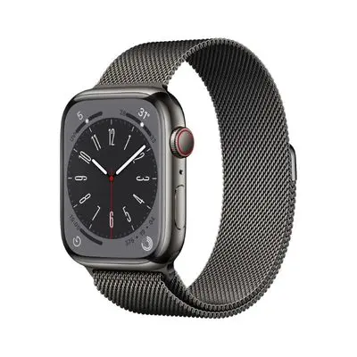 APPLEWatch Series 8 GPS + Cellular (45mm., Graphite Stainless Steel Case, Graphite Milanese Loop)