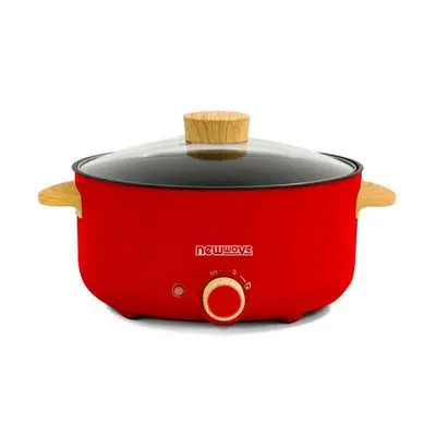 NEWWAVE Electric Pot (1000W, 3L, Red) REP-1003