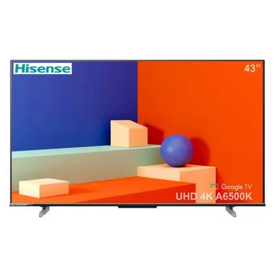 HISENSE ทีวี 43A6500K Google TV 43 นิ้ว 4K UHD LED รุ่น 43A6500K ปี 2023