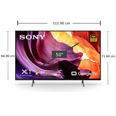 SONY 50X80K TV UHD LED (50, 4K, GOOGLE TV, 2022) KD-50X80K