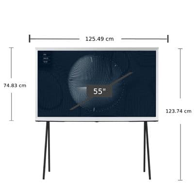 SAMSUNG ทีวี 55LS01BA The Serif UHD QLED (55", 4K, Smart, 2022) รุ่น QA55LS01BAKXXT