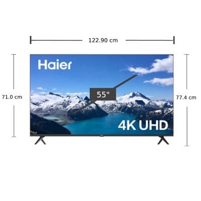 HAIER ทีวี 55K62U UHD LED (55", 4K, Android) รุ่น H55K66UG
