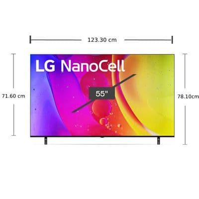 LG TV 55NANO80 NanoCell LED (55", 4K, Smart, 2022) 55NANO80SQA.ATM