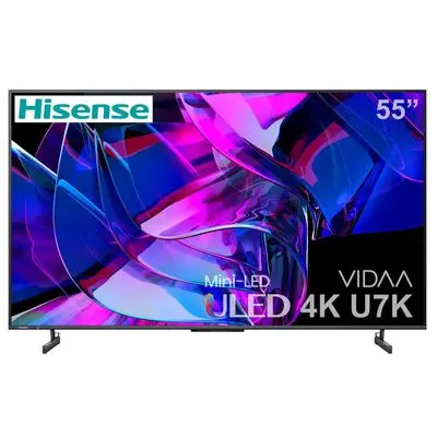 HISENSE TV U7K Smart TV 55-85 Inch VIDAA 4K ULED Mini LED 2023
