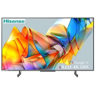 HISENSE ทีวี U6K ULED (55", 4K, Google TV, ปี 2023) รุ่น 55U6K