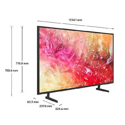 SAMSUNG ทีวี 55DU7700 สมาร์ททีวี 55 นิ้ว 4K Crystal UHD LED รุ่น UA55DU7700KXXT ปี 2024