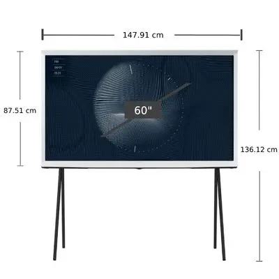 SAMSUNG TV 65LS01BA The Serif UHD QLED (65", 4K, Smart, 2022) QA65LS01BAKXXT