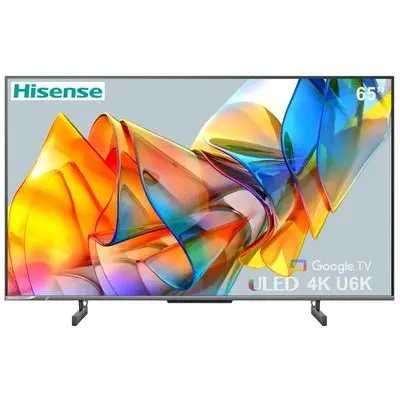 HISENSE ทีวี U6K ULED (65", 4K, Google TV, ปี 2023) รุ่น 65U6K