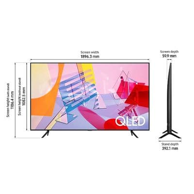 SAMSUNG ทีวี 85Q60T สมาร์ททีวี 85 นิ้ว 4K QLED รุ่น QA85Q60TAKXXT