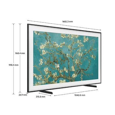 SAMSUNG ทีวี The Frame LS03B สมาร์ททีวี 75 นิ้ว 4K UHD QLED รุ่น QA75LS03BAKXXT ปี 2023