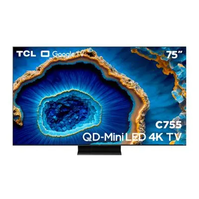 TCL ทีวี Google TV 75 นิ้ว 4K Mini QLED รุ่น 75C755 ปี 2023