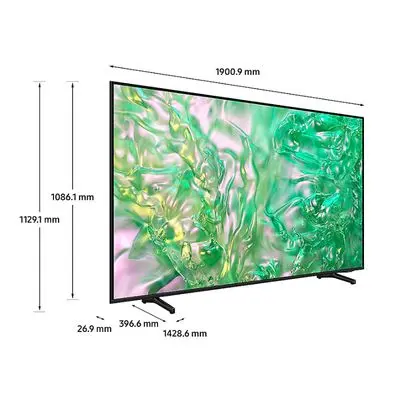 SAMSUNG ทีวี 85DU8100 สมาร์ททีวี 85 นิ้ว 4K Crystal UHD LED รุ่น UA85DU8100KXXT ปี 2024