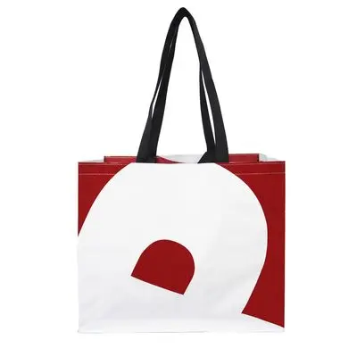 Tote bag (Size M, Red-White)