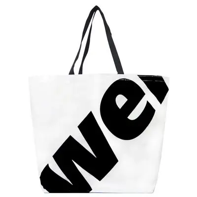 Tote Bag Size L (White/Black)