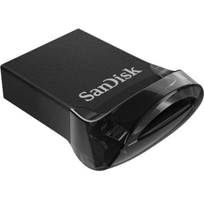 SANDISK แฟลชไดรฟ์ (64GB, สีดำ) รุ่น ULTRA Fit USB 3.1 SDCZ430