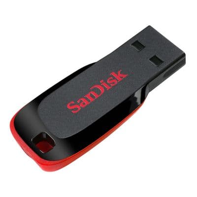 SANDISK แฟลชไดร์ฟ (64GB, สี Black) รุ่น SDCZ50_064G_B35