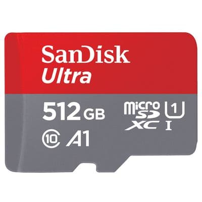SANDISK Memory Card (512GB, Red-Grey) SDSQUAR_512_GN6MN
