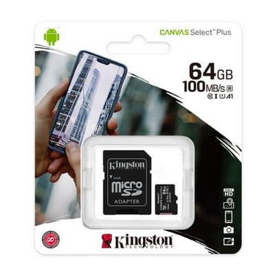 KINGSTON Micro SD Card (64GB) Canvas Select Plus