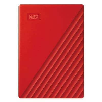 WD ฮาร์ดดิสพกพา (5TB, สีแดง) รุ่น My Passport