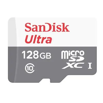 SANDISK เมมโมรี่การ์ด (128GB, สีขาว-เทา) รุ่น Ultra