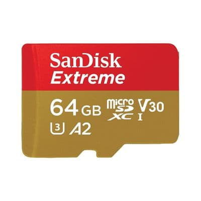 SANDISK Extreme Micro SDXC Card (64 GB) SDSQXAH-064G-GN6MN