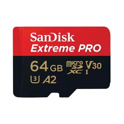 SANDISK Extreme Pro Micro SDXC Card (64 GB) SDSQXCU-064G-GN6MA