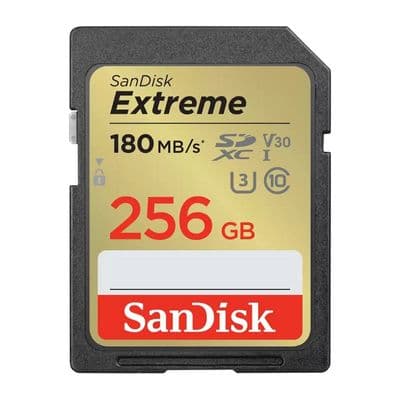 SANDISK Extreme SD UHS-I SDXC Card (256GB) SDSDXVV-256G-GNCIN