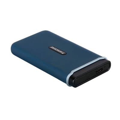 TRANSCEND ESD370C SSD External ฮาร์ดดิสพกพา (500GB, สี Navy Blue) รุ่น TS500GESD370C