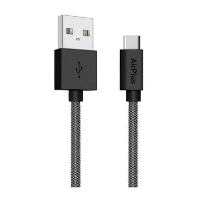 AIR PLUS สายชาร์จ USB Type C to USB (1 เมตร,สีดำ) รุ่น APUC001