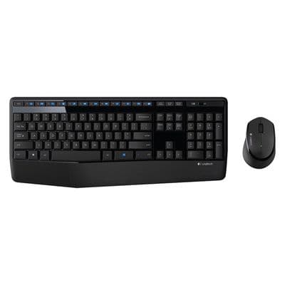 LOGITECH Wireless Keyboard+Mouse (Black) MK345