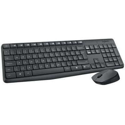 LOGITECH Wireless Keyboard+Mouse (Black) MK235