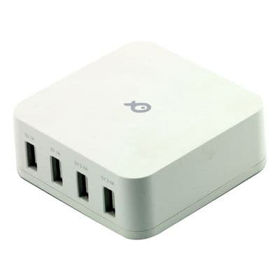 Desktop Power Charger 4 USB Port PSFCHARGE4WH