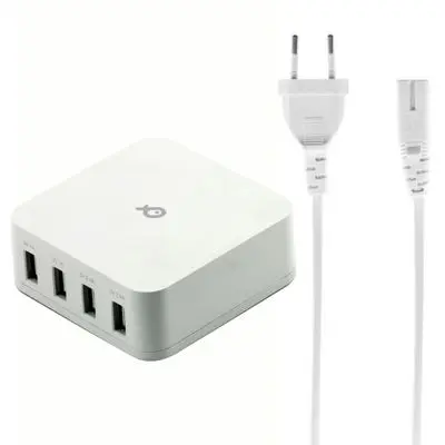 POSS Desktop Power Charger 4 USB Port PSFCHARGE4WH