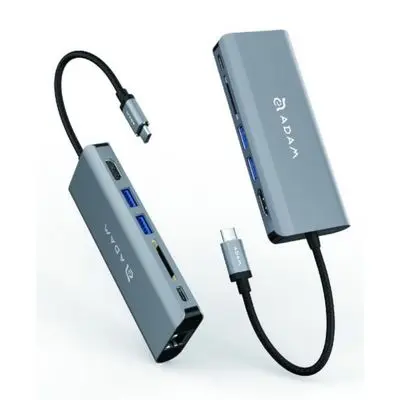 USB Hub (6 Ports, สีเทา) รุ่น AAPADHUBA01GY