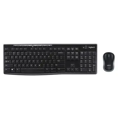 LOGITECH Keyboard + Mouse Wireless Combo (Black) MK270R