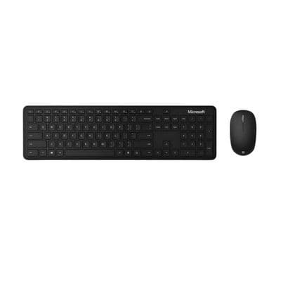 MICROSOFT คีย์บอร์ด+เมาส์ไร้สาย (สีดำ) รุ่น Bluetooth Desktop QHG-00027