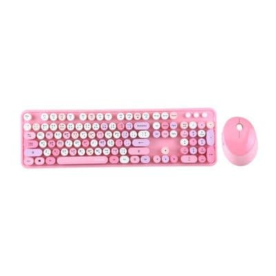 MOFII Wireless Keyboard + Mouse (Mixed Pink) Sweet