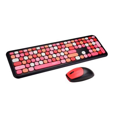 MOFII Silent Wireless Keyboard + Wireless Mouse (Mixed Black) Lollipop