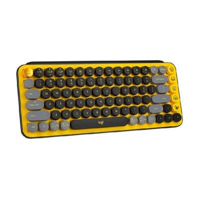 LOGITECH Wireless Keyboard  (Blast Yellow) 920-010814